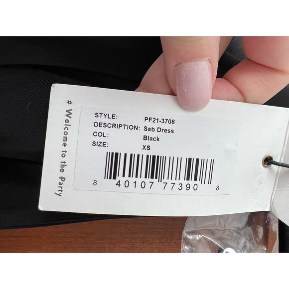 NWT Retrofête Women's Sab Halter Satin Maxi Dress Sleeveless Black Size XS - Picture 14 of 16